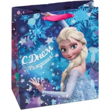 Пакет ламинат вертикальный "С Днем рождения!", Холодное сердце, 23х 27х11.5 см 1931170