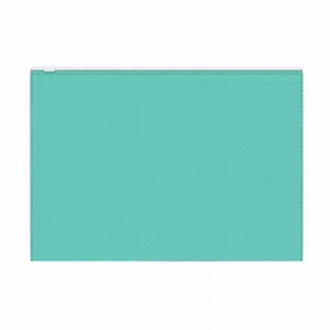 Zip-пакет пластиковый ErichKrause® Diagonal Pastel Mint, A4, непрозрачный, мятный 53514