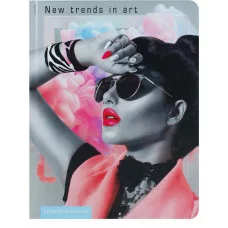 Бизнес-блокнот А5 80л. СТИЛЬНАЯ ДЕВУШКА Б80-5639 7БЦ лов ТМ Collezione ПП-00108119