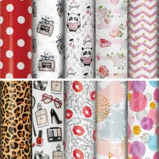 Бумага упаковочная "For Women", 70x100 см, 1.шт. цвет ассорти, ЗОЛОТАЯ СКАЗКА, 591915