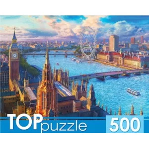 ПАЗЛЫ 500 элементов TOPpuzzle ЛОНДОНСКИЙ ПЕЙЗАЖ ХТП500-4222