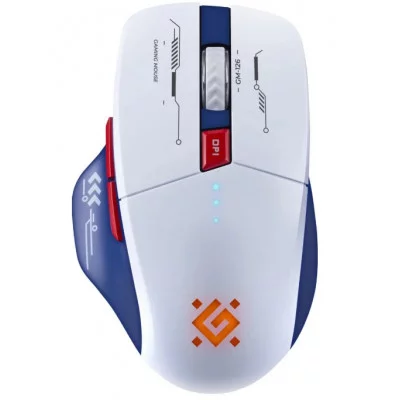 Мышь игровая беспроводная Defender Tisa GM-126 бел+син