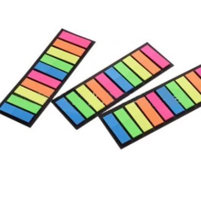 Закладки самокл. DY-5 пласт. "Неон прямоугольные" 44*12мм 10 полос*20листов 324907