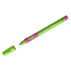 Ручка шариковая Stabilo "LeftRight" для левшей, синяя, 0,8мм, грип, зеленый/малиновый корпус 313097