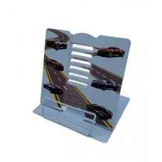 Подставка для книг CM-27 "Luxcar" металлическая 19х20см, голубая, с рисунком, в ПВХ-пакете 321368