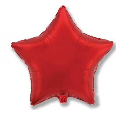 Шар (18\'\'/46 см) Звезда, Красный, 1 шт. 301500R