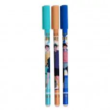 Ручка гелевая СТИРАЕМЫЕ ЧЕРНИЛА стержень синий 0,38мм корпус МИКС (штрихкод на штуке) 7314460