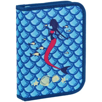Пенал 1 отделение, 200*140*40 Berlingo "Mermaid", две откидные секции, полиэстер BERLINGO_ 279088