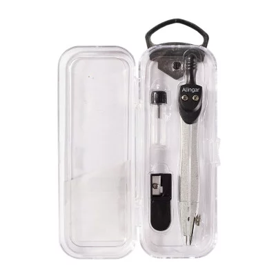 Готовальня Alingar, 3 предмета чёрный AL4506/1