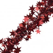 Мишура "Звезды" красный 2м. М2207