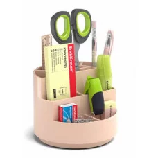 Набор настольный вращающийся пластиковый ErichKrause Mini Burger Powder розовый 55642