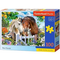 Пазлы 100 "Лучшие друзья" В-111121