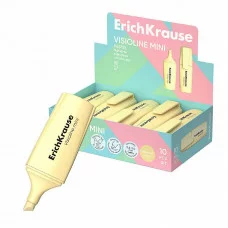 Текстмаркер ErichKrause Visioline Mini Pastel, цвет чернил желтый  60799