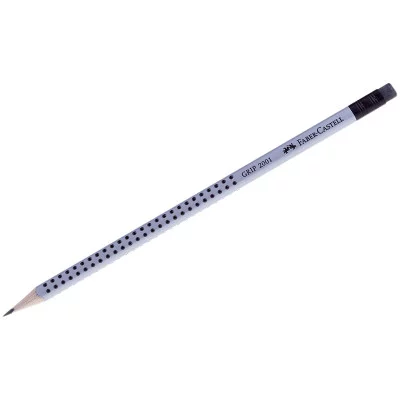Карандаш ч/г Faber-Castell "Grip 2001" HB, с ластиком, трехгран., заточен. Faber-Castell 062821