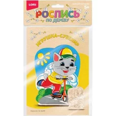 Роспись по дереву.Игрушка-сувенир "Озорной котик"