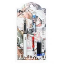 Ручка перьевая + 2 картриджа синих + поршень, на блистере Аниме МИКС 9630256