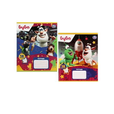 Тетрадь, БУБА 18 листов, линейка, диз2 Умка ТЛ2052