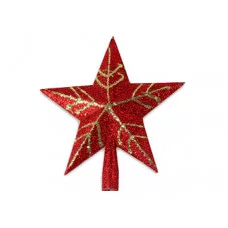 Верхушка на ёлку Звёздочка 23х24 см, красный НУ-0477
