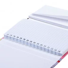 Записная книжка 80-50л А6ф с твердой обложкой клапаном на резинке гребне-Neko-Neko- 80-50ЗКт6Вгр_32858