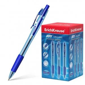 Ручка шариковая автоматическая ErichKrause JOY® Matic&Grip Original 0.7, Super Glide Technology, цвет чернил синий  43346