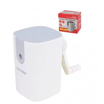 Точилка для карандашей механическая 1 отвестие, d=8мм (ТК-4651) пластик корпус, серый ТК-4651