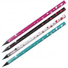 Карандаш ч/г Berlingo "Riddle XS" HB, черное дерево, круглый, заточен., ассорти 276676