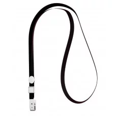 Лента для бейджа ErichKrause 38 см, пластиковый клип, черный 63746