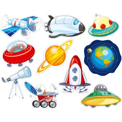 КМ-13618 Комплект украшений на скотче. Космос 10 шт. в ассортименте Сфера