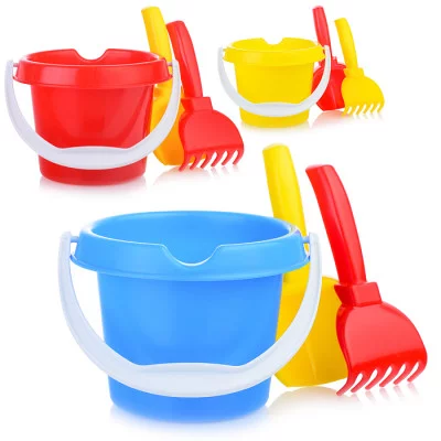 Набор для песка "Малыш"(ведро,совок 16см,грабли 15см) У534