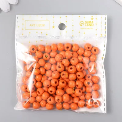 Бусины для творчества дерево "Пламя" d-0,8 см, набор 20 гр   9463310