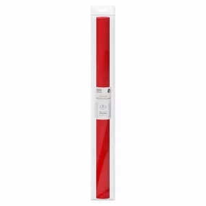 Бумага крепированная ТРИ СОВЫ, 50*250см, 32г/м2, красная, в рулоне, пакет с европодвесом 334828