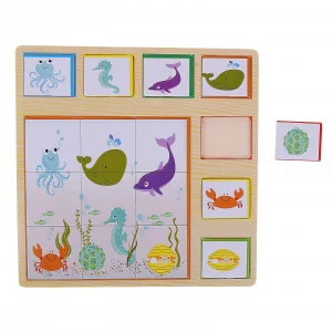 рамка вкладышь пазл подводный мир 105100