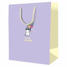 Пакет подарочный 1шт  11*14*6,5см ArtSpace "Это тебе, не благодари", ламинированный 340228