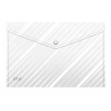 Папка-конверт на кнопке пластиковая ErichKrause Clear Lines, A4 59671