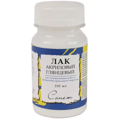 Лак акриловый глянцевый Сонет, 100мл ЗХК 204605