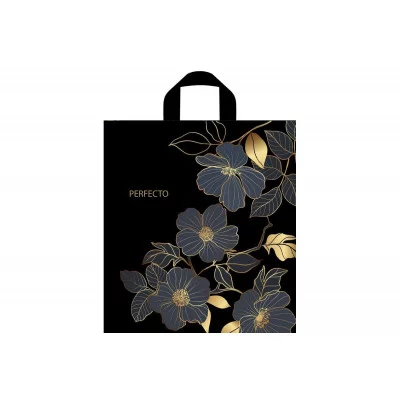 Пакет петлевая ручка 12093-ПеР40*37(95) Перфекто Цветы (ТИКО)/25/300