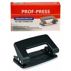 Дырокол (ДР-4186), на 10л., метал./к в карт. коробке ДР-4186