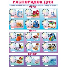 Плакат А2 "Распорядок дня" 0801122