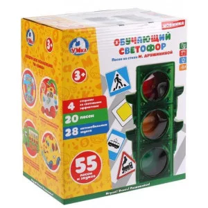 Обучающий светофор Умка 9 песен Дружинина стихи,10 веселых песен YTL620-R