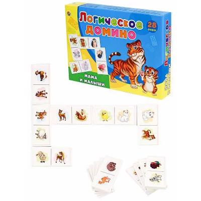 Логическое Домино МАМЫ И МАЛЫШИ Арт. ИН-7476