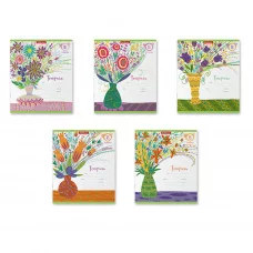 Тетрадь школьная ученическая ErichKrause Стильный букет 18 листов линейка 58248