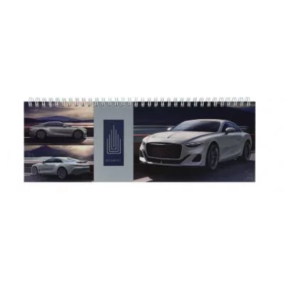 ПЛАНИНГ 56 л. недатир. СТРЕМИТЕЛЬНОЕ АВТО (56-9980) 7БЦ, 105х290, гребень + 5-ая краска серебро 56-9980