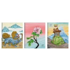 Тетрадь А5 96л "Азиатские мотивы (Эксклюзив)" КанцЭксмо ТСФ968546