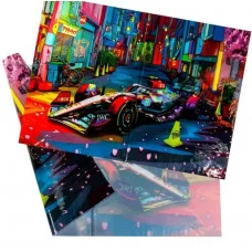 Клеенка для труда 35*50 ПВХ 140мкм "Спорткар" 2302