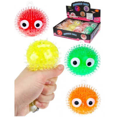 Антистресс-мялка 6 см ( микс, с глазами) 1шт ИК-9079