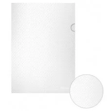 Папка-уголок пластиковая ErichKrause Diamond Total White, A4, полупрозрачный, белый 54873