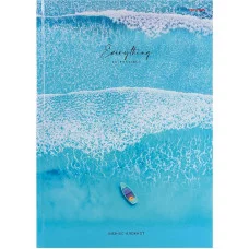 Бизнес-блокнот А4 160л. ЛОДКА И ПРИБОЙ (Б160-1360) 7БЦ, глянц.ламин., цвет.мелов.обл. ПП-00199388