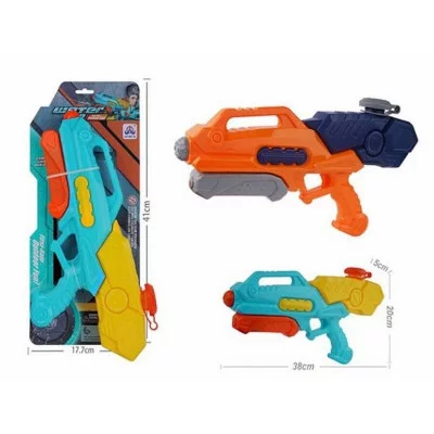 Водный пистолет 380мм 580 мл,дальность стрельбы 9-10 м. цвет микс, ИК-0551