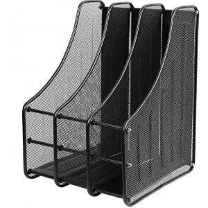 Лоток вертикальный 3 отделения металлический DV-15059BK
