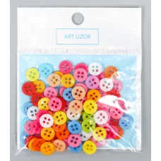 Набор пуговиц декоративных пластик "Россыпь цвета" 0,7х0,7 см 1056480